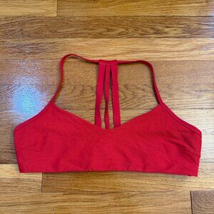 Athleta Light Support Strappy Sports Bra in Red - Size Medium